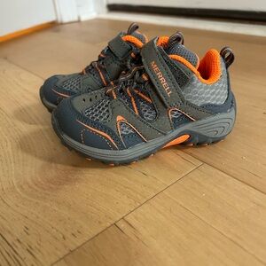 Merrell toddler Kids' Gray and Orange Shoes